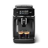PHILIPS Serie 2200 Cafetera Espresso Automática - 2 Cafés, Pantalla Táctil, Espumador de Leche