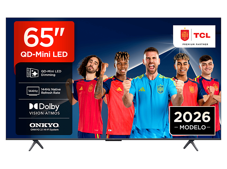 Tv Qd-Mini Led 65 - Tcl 65P8L, Uhd 4K, Aipq Processor, Smart Tv, Dvb-T2, Dolby Visionatmos, 144Hz