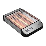 JATA JETT1590 - Tostadora Horizontal Digital, Tostador de Pan 1000W con Control Táctil