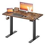 VASAGLE Escritorio Eléctrico Ajustable en Altura 100 x 60 cm | Escritorio para Ordenador