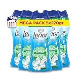 Lenor Perlas De Perfume para la Ropa, 111 Lavados (5 x 270g), Brisa Marina Y Jazmín, Edición