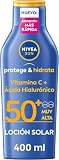 NIVEA SUN Protege & Hidrata - Leche Solar FP50+ - Protector Solar Corporal - Protección UVA/UVB