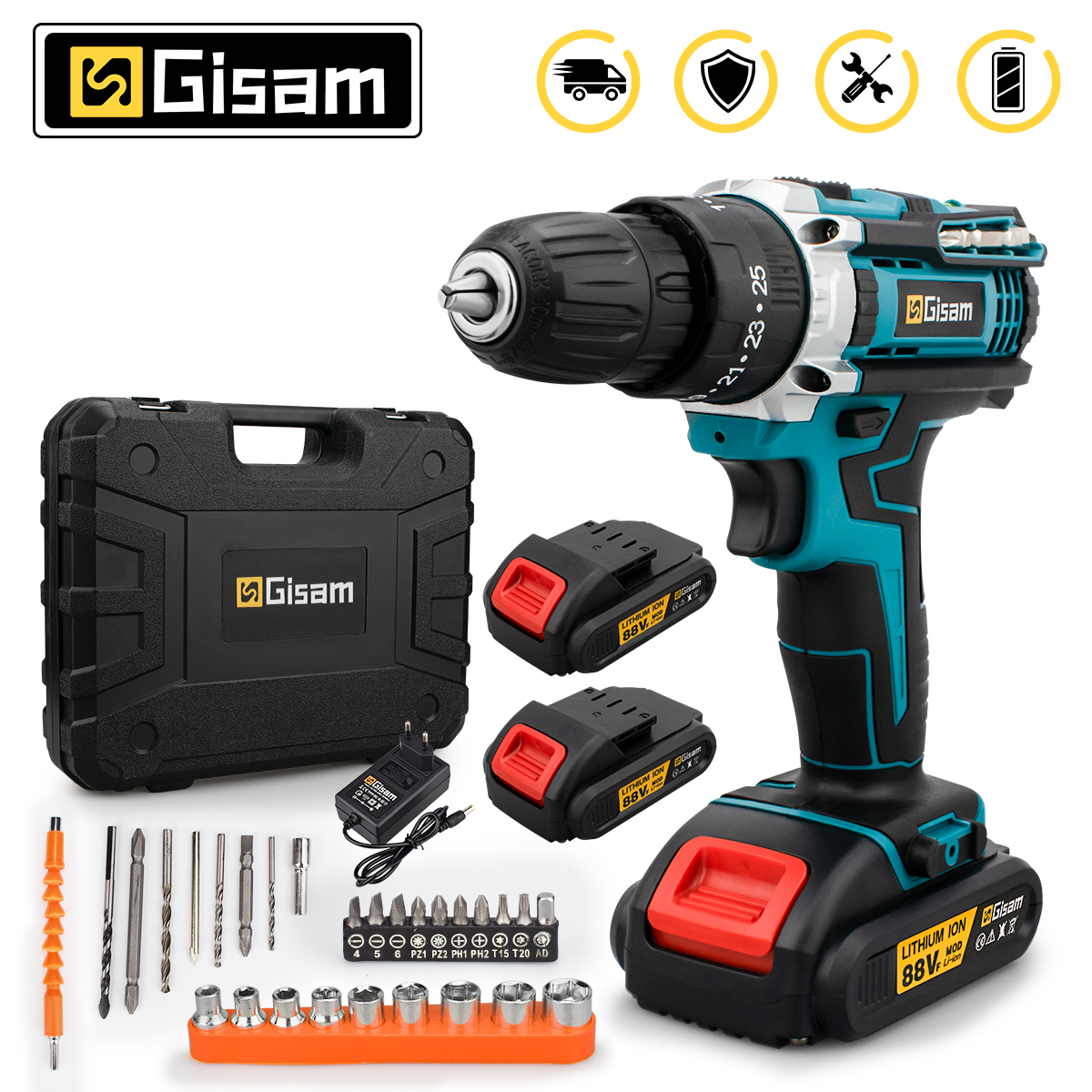 Taladro de impacto de torsión Gisam