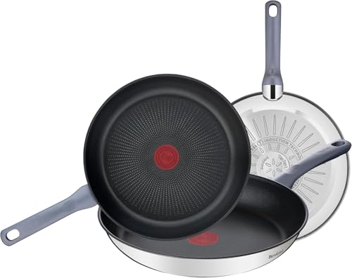 Juego de Sartenes Tefal Daily Cook de 20/24/26 cm, inducción, antiadherente, revestimiento titanio