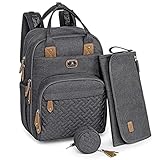 Dikaslon Mochila Cambiador, Pañalera Bolsas Multifuncionales para Bebés con Cambiador
