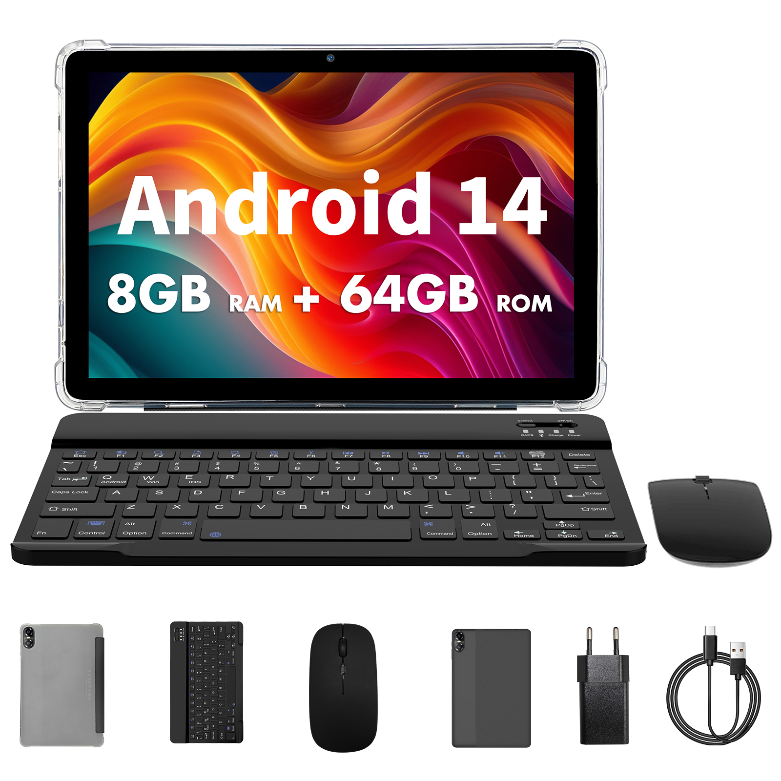 Tableta Pritom de 10,1" con procesador Octa-core 8GB RAM 64GB ROM Wi-Fi 6 Cámara Dual