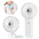 Lepwings Ventilador de Mano Portátil Recargable USB, Mini Ventilador Plegable 3 en 1 para Mano