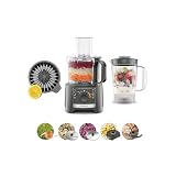 Kenwood MultiPro Compact FDP31.360GY, procesador de alimentos, disco de amasado y corte, prensa de