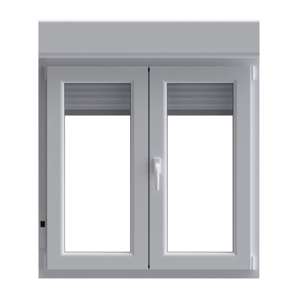 Ventana Pvc Oscilobatiente Persiana Blanco 5 Camaras 137X120 Cm
