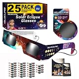 Helioclipse 25x Gafas Eclipse Solar Homologadas ISO 12312-2 2026 - Gafas para Ver Eclipse Solar
