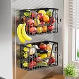 Mocoli 2 Estante Magnético para Refrigerador, Organizador de Nevera con Imanes