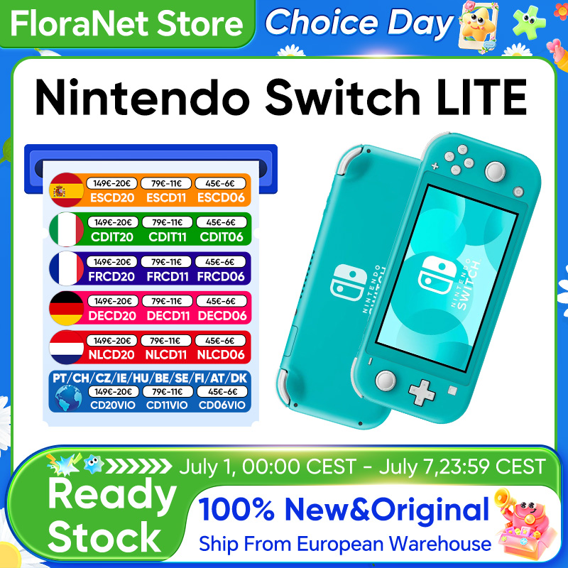 Consola Nintendo Switch Lite, Ligera y Portátil, con Control Joy-Con Integrado