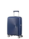 American Tourister Soundbox - Spinner S Expandible Maleta de Cabina, 55 cm, 35.5/41 L, Azul