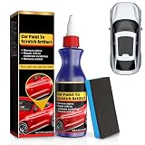 Quita Arañazos 100 ml con Esponja, Reparador para Micro Arañazos Coche, Abrillantador y Restaurador