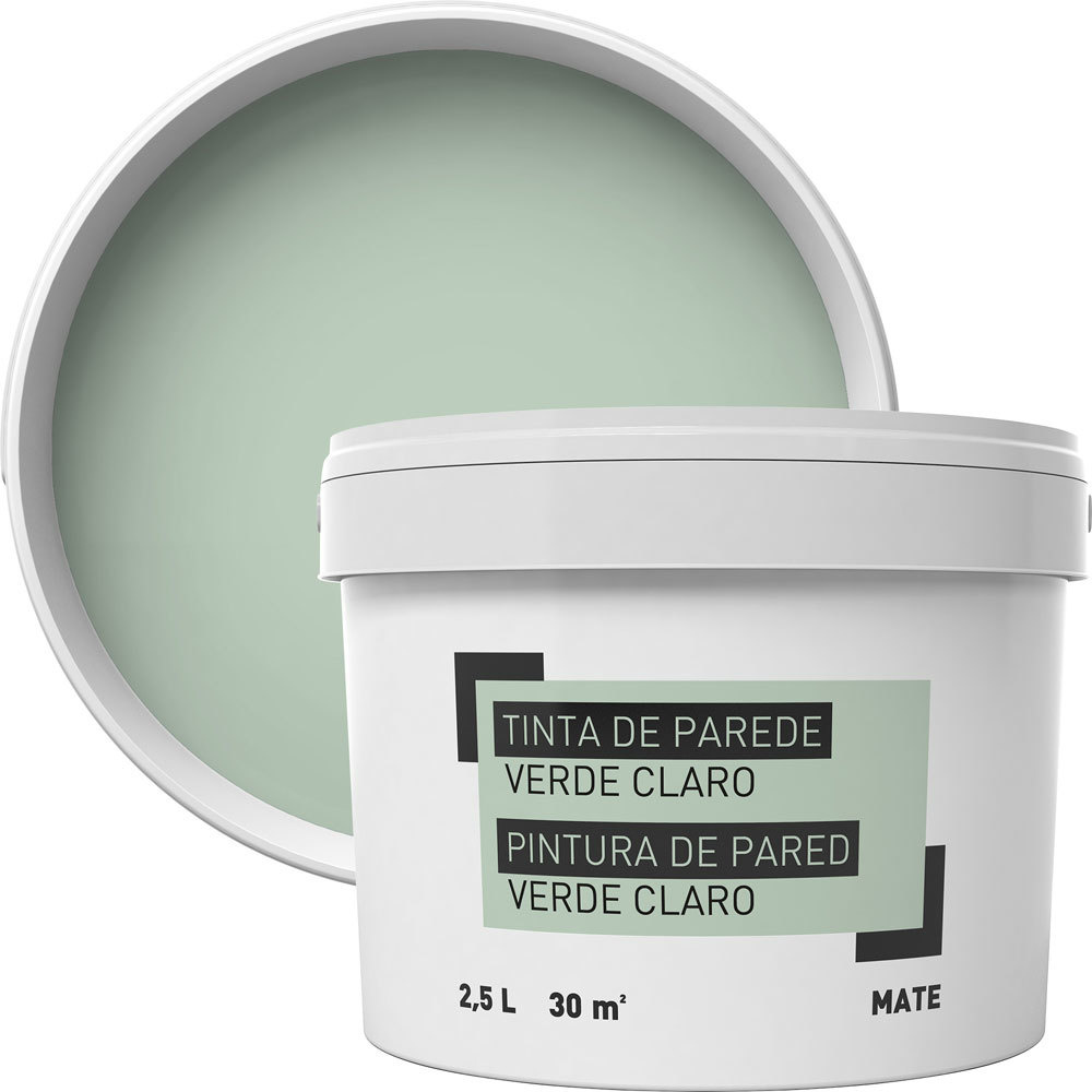 Pintura Para Paredes Verde Claro 2,5 L