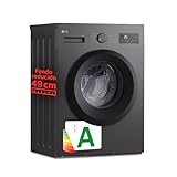 LG F4A1009NDK - Lavadora, 9 kg, 1400 rpm, Carga Frontal, 8 Programas, Programa Rápido y Programa