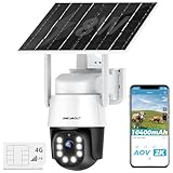 GENBOLT 4G AOV Solar Cámara Vigilancia Exterior Inalámbrica,Grabación 24/7 3MP Cámara IP