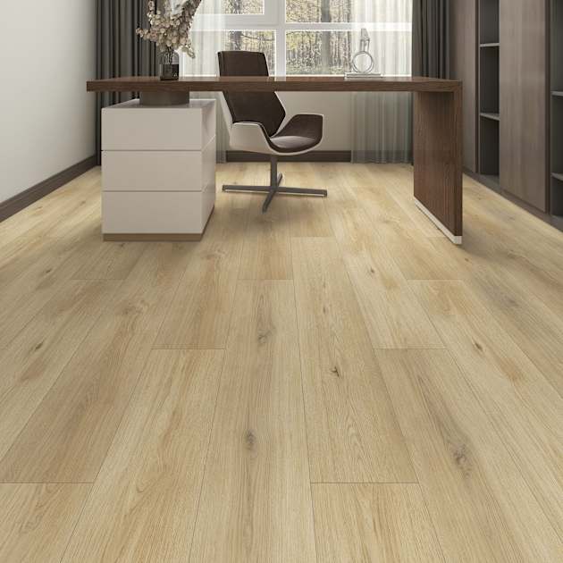 Suelo Vinilico Spc Click Con Aislante Incorporado Roble Miel 6.5Mm Auralia