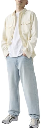 Levi'S Men's 568 Pantalones Vaqueros Sueltos Rectos, Color Azul bebé