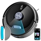 Cecotec Robot Aspirador y Friegasuelos con IA Conga M90 Dark. Navegación Láser