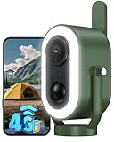 Xega 4G LTE Cámara de Camping Magnética con Tarjeta SIM 2K HD Celular Cámara de Seguridad Portátil