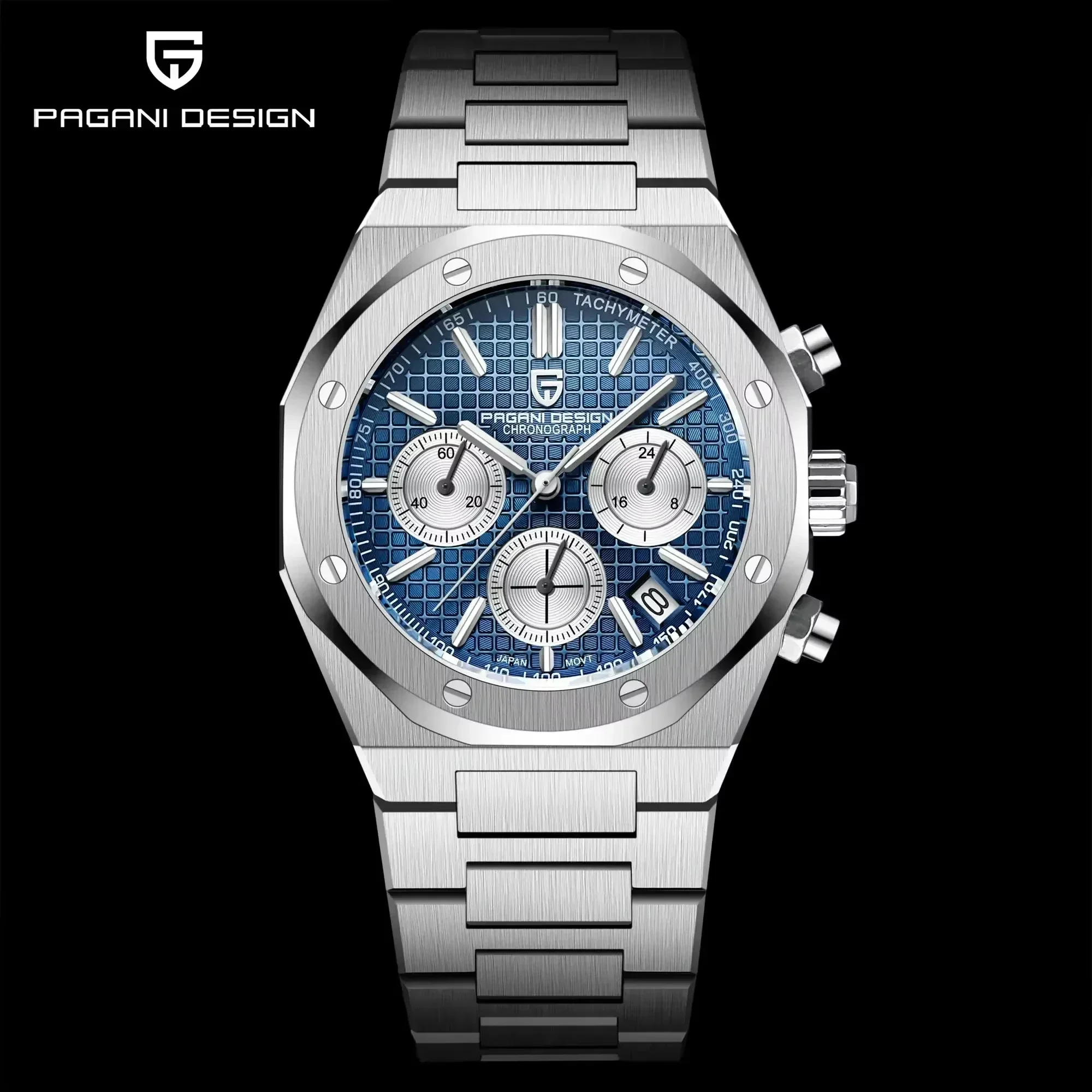Reloj Pagani Design 2026 Nuevo Vk63 para Hombre, Cronógrafo de Cuarzo V2