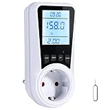 Vinabo Medidor de Consumo Eléctrico, 16 A/3680 W, Pantalla LCD