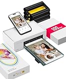 Liene Amber M100 impresora de fotos instantáneas con sublimación térmica, Wi-Fi, impresión 10×15 cm