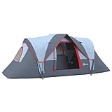 Outsunny Tienda de Campaña Familiar para 5 Personas 455x220x180 cm Gris