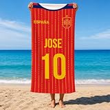 Wanapix | Toalla Personalizada España 1ªEquipación | Varios Tamaños