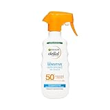 Garnier, Delial Sensitive Advanced Spray Protector FPS50+, Crema Solar Para Pieles Claras