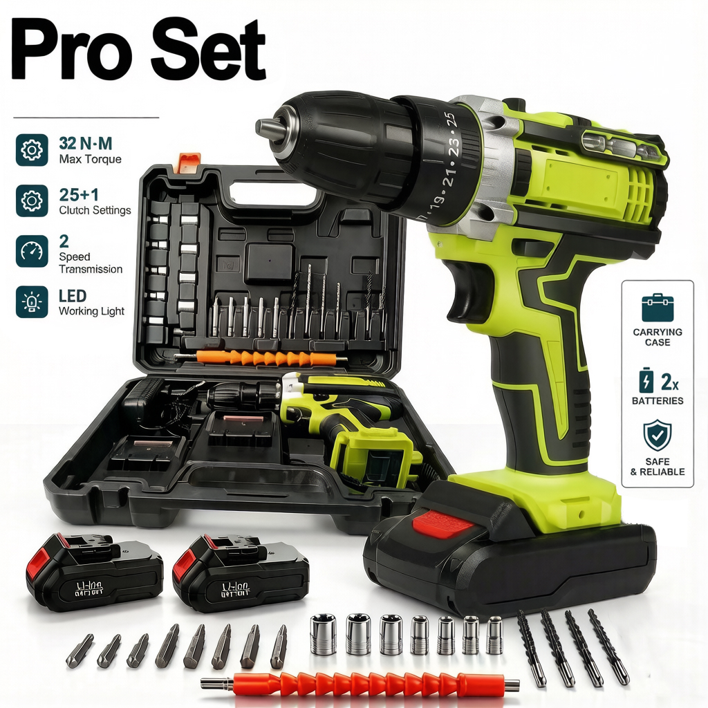 Taladro percutor inalámbrico de 21 V