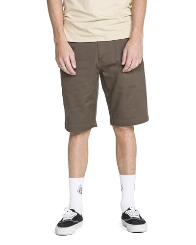 Volcom Vmonty Stretch 22 Chino Shorts – Casual Everyday Wear, Relaxed Fit Pantalones Cortos