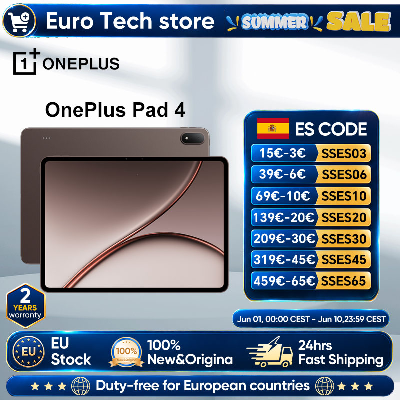 Versión Global de la Tablet OnePlus Pad 4, Snapdragon 8 Elite Gen 5