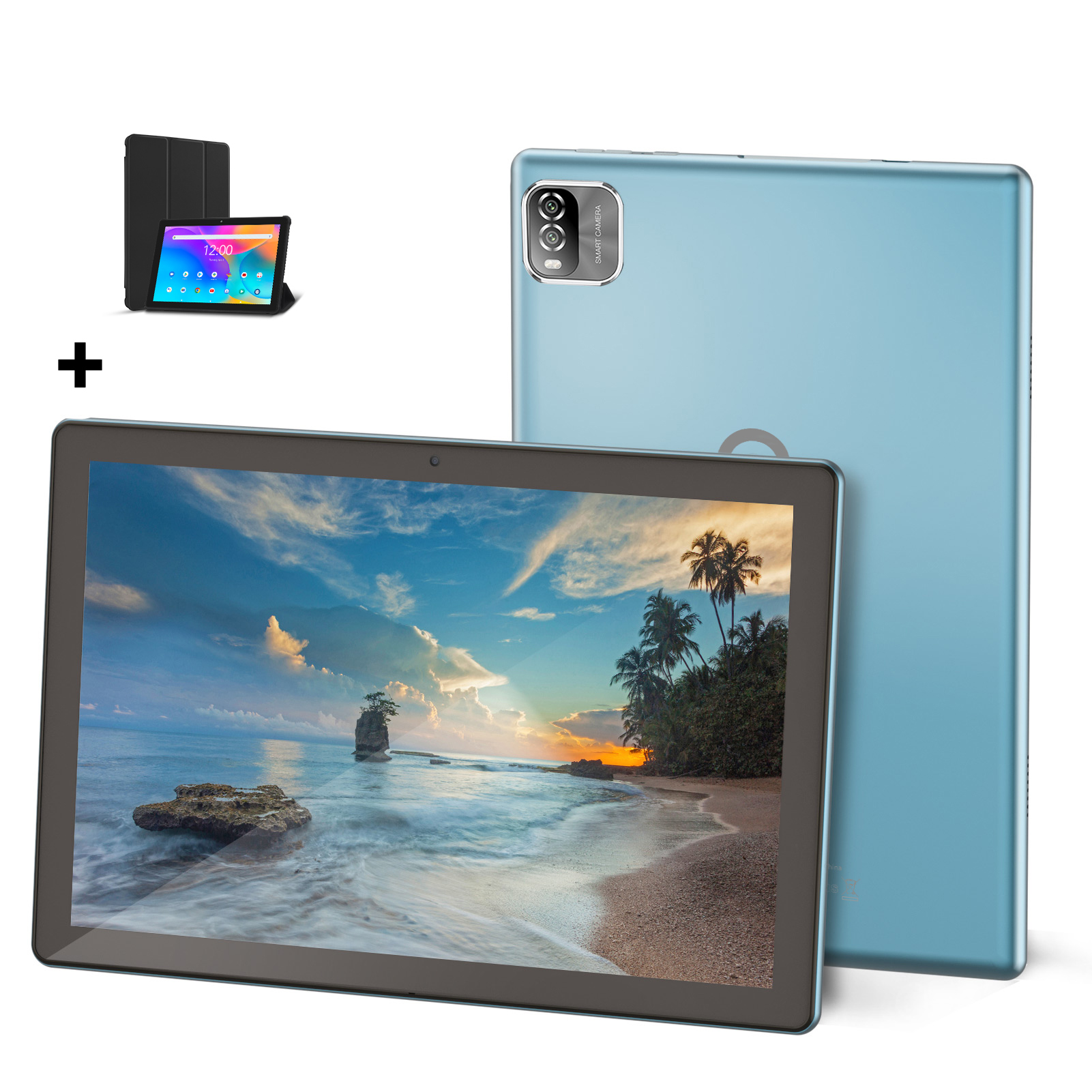 Tablet PRITOM de 10,1" 3GB RAM 64GB ROM cuatro núcleos WiFi 6 HD Pantalla IPS Cámara de 8MP