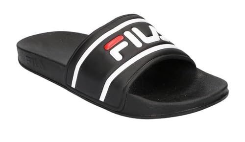 FILA Morro Bay Slipper, Sandalia Hombre, Black White
