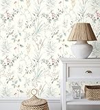 GAULAN 681950 - Papel pintado de ramas flores y pájaros estilo romántico