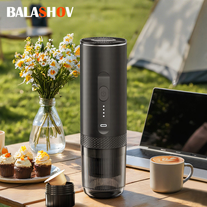 Cafetera Espresso eléctrica inalámbrica 2 en 1, para coche y hogar, Camping, cafetera portátil