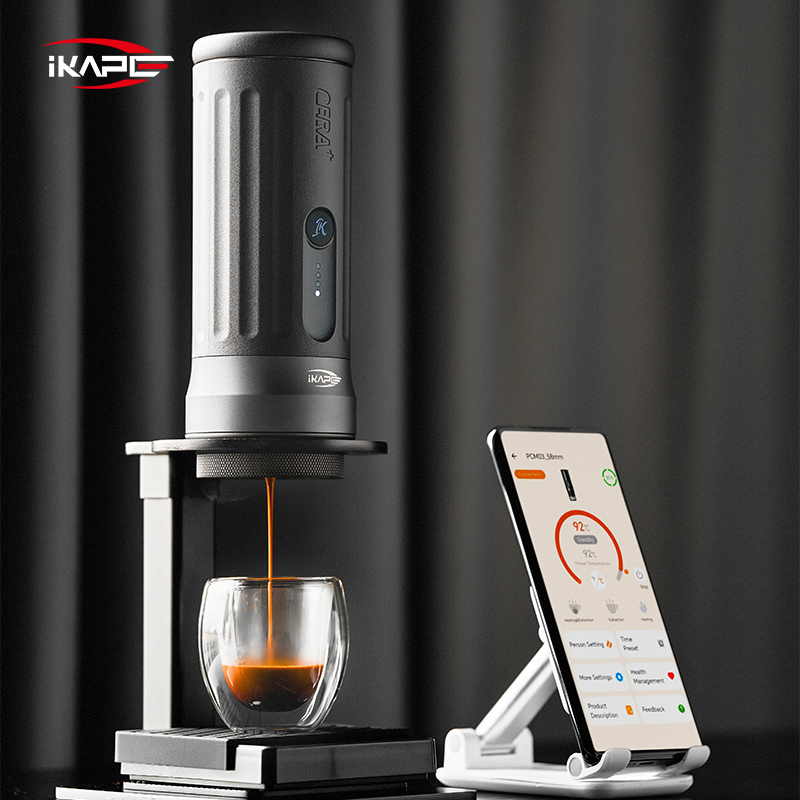 Cafetera Portátil IKAPE Kapo K2/Conexión Bluetooth/Función de Temporizador