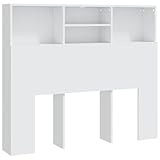 vidaXL Mueble Cabecero Armario de Cama con Almacenaje Pared Dormitorio
