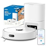 Tapo RV30 MAX Plus - Robot Aspirador 5300Pa, Base de Autovaciado, Navegación Láser LiDAR y Mapeo