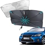 Enerfero Parasol Coche Delantero, Parasol Universal Revestimiento de Titanio