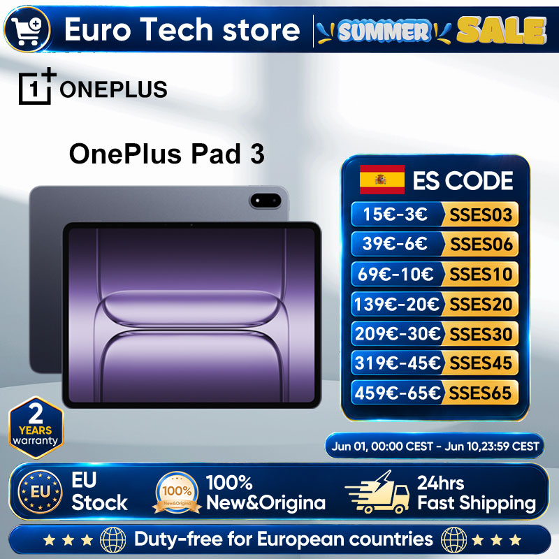 Versión Global OnePlus Pad 3 tableta de 13,2 pulgadas pantalla de 144Hz