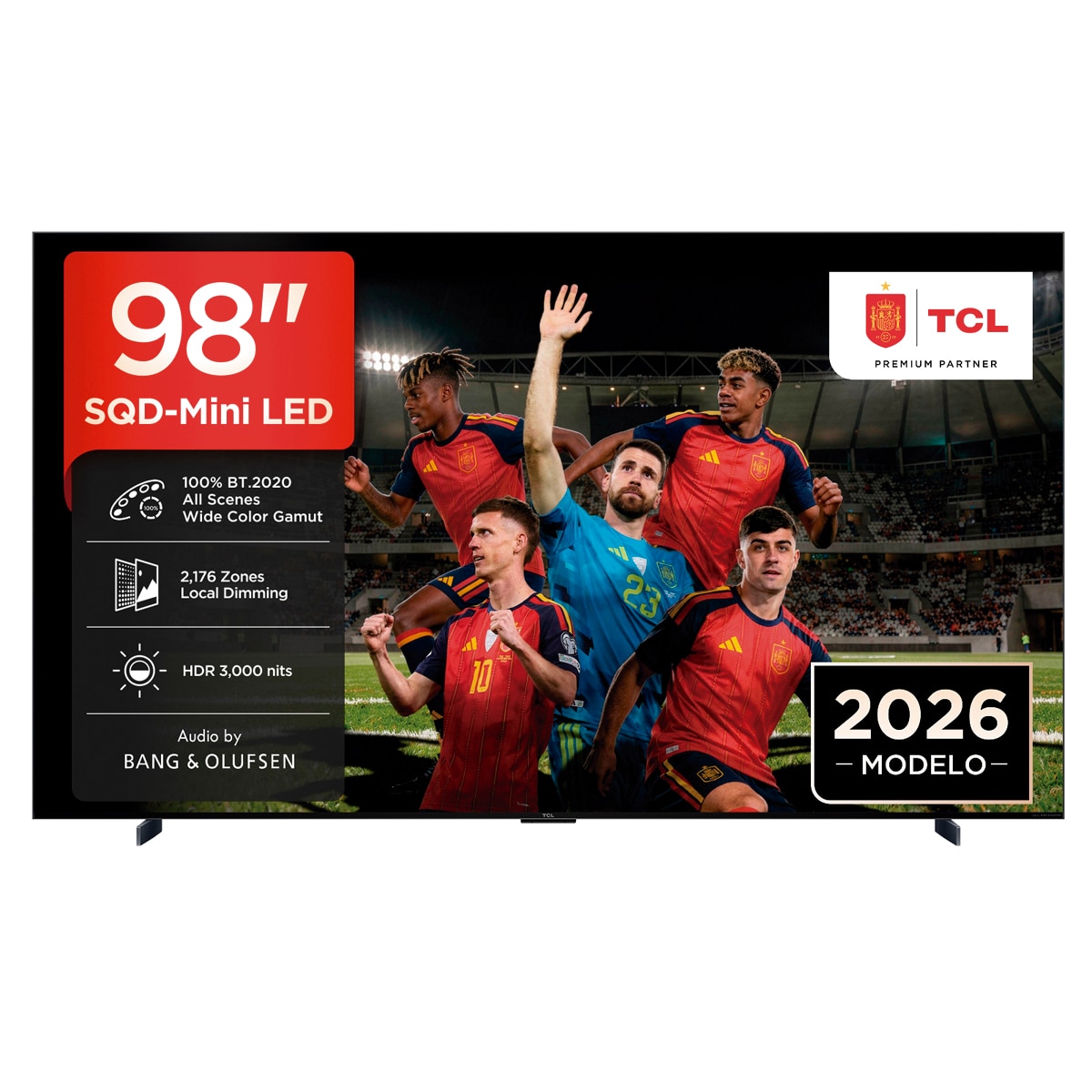 Tv Sqd-Mini Led 98 - Tcl 98C7L, Uhd 4K, Mt9653, Smart Tv,Dvb-T2 (H.265), Hdr 3000 Nits
