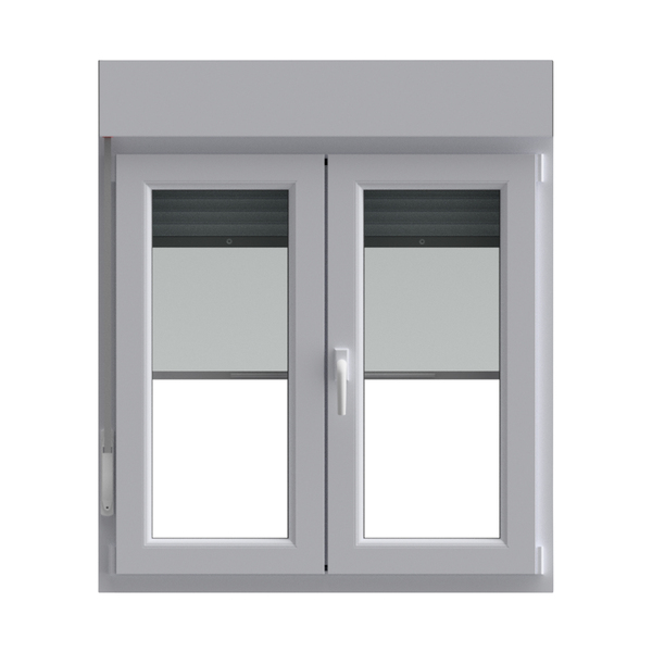Ventana Pvc Oscilobatiente Persiana Y Mosquitera 117X100 Cm
