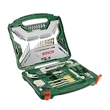 Bosch Maletín X-Line con 103 unidades para taladrar y atornillar (para madera, piedra y metal