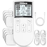 GHTENS 5 en 1 Electroestimulador Muscular Profesional, Recargable 80 Modos de Estimulación, Con