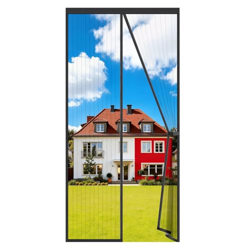 Auxmir Mosquitera Magnética 160x210cm Cortina Mosquiteras para Puerta Exterior
