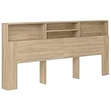 vidaXL Mueble Cabecero Armario de Cama con Almacenaje Pared Dormitorio