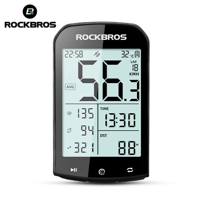 ROCKBROS M1 GPS bicicleta ordenador Bluetooth 5,0 ANT + velocímetro inalámbrico MTB